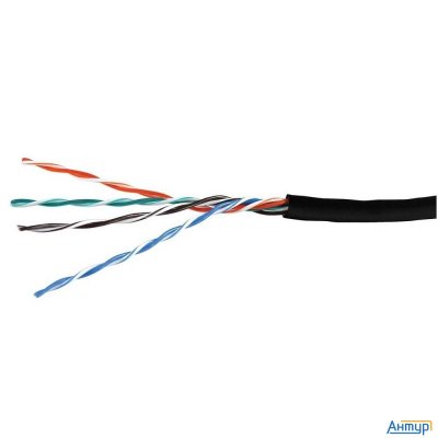 Кабель витая пара Bion Bcl-u5480-381 U/utp, кат.5e, 4x2x0,48 мм Awg 24, медь, одножильный, Pe, для в