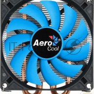 Кулер Cpu Aerocool Verkho 2 Slim (универсальный, 105w, 18-27 Db, 1000-2300 Rpm, 90мм, 4pin, медь+алю