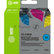 Картридж струйный Cactus Cs-c4836 голубой (29 Ml) для №11 Hp 2000/2500/1000/1100/1200