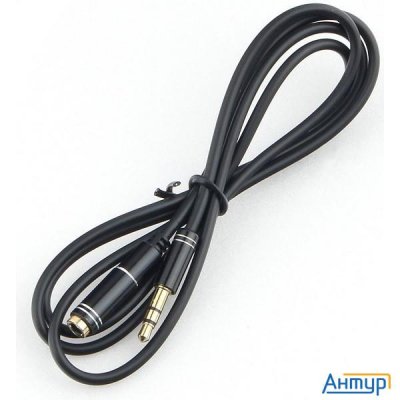 Кабель аудио удлинительный Cablexpert Ccab-02-35mf-3mb. 3.5 джек (m)/3.5 джек (f), черный, 3м, блист