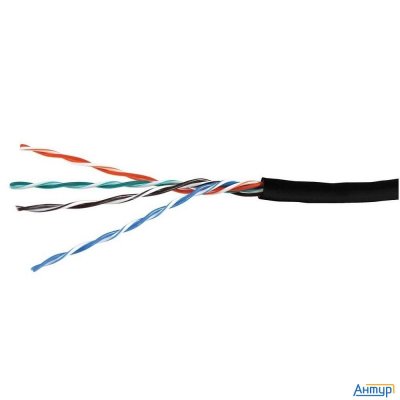 Кабель витая пара Bion Bcl-u5510-381 U/utp, кат.5e, 4x2x0,51 мм Awg 24, медь, одножильный, Pe, для в