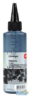 Чернила Cactus Cs-i-pg40 черный (100мл) Canon Pixma Mp150/mp160/mp170/mp180/mp210