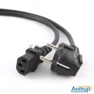 Кабель питания Gembird 1.8м, Vde(0.75мм), черный, с зазем., пакет Pc-186-vde