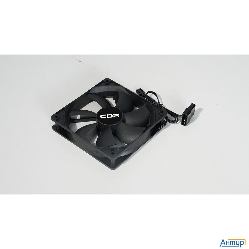 Cbr Вентилятор для корпуса Cbr-cf-12025-1200b, 120*120*25мм, 3-pin+molex, 1200 Rpm, 36 Cfm, 25 Dba