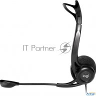 Наушники с микрофоном Logitech 960 черный 2.4м накладные оголовье (981-000100)