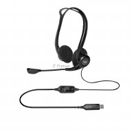 Наушники с микрофоном Logitech 960 черный 2.4м накладные оголовье (981-000100)