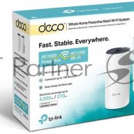 Бесшовный Mesh роутер Tp-link Deco P9 (2-pack) Ac1200 10/100/1000base-tx белый (упак.:2шт)