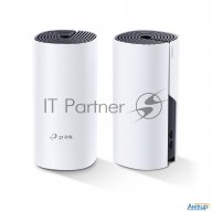 Бесшовный Mesh роутер Tp-link Deco P9 (2-pack) Ac1200 10/100/1000base-tx белый (упак.:2шт)