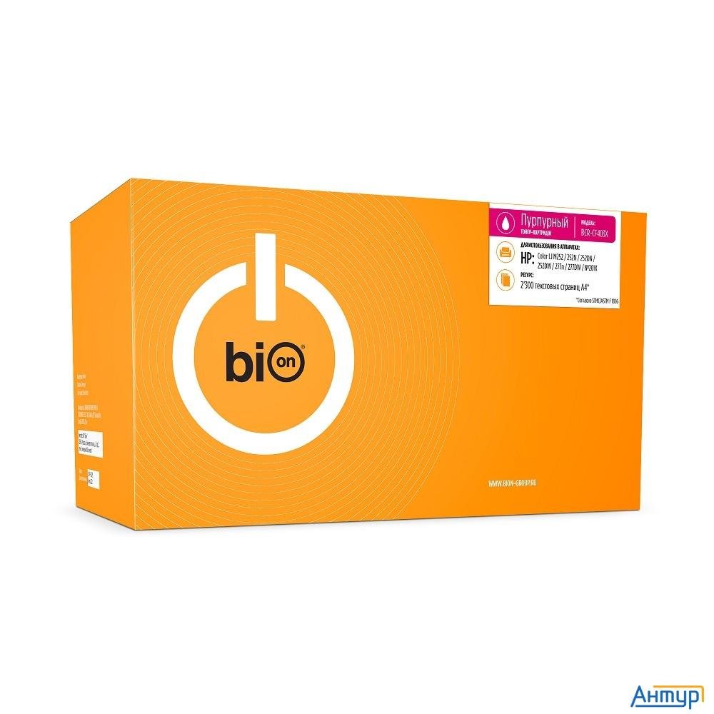 Bion Bcr-cf403x   Картридж для Hp { Color Laserjet Pro M252n/m252dn/mfp277dw/277n}  (2300  стр.),Пур