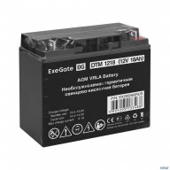 Exegate Ex293360rus Аккумуляторная батарея Exegate Dtm 1218 (12v 18ah, клеммы F3 (болт М5 с гайкой))