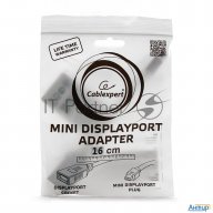 Переходник Gembird Переходник Minidisplayport - Displayport,  20m/20f, длина 16см, белый (a-mdpm-dpf