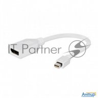 Переходник Gembird Переходник Minidisplayport - Displayport,  20m/20f, длина 16см, белый (a-mdpm-dpf