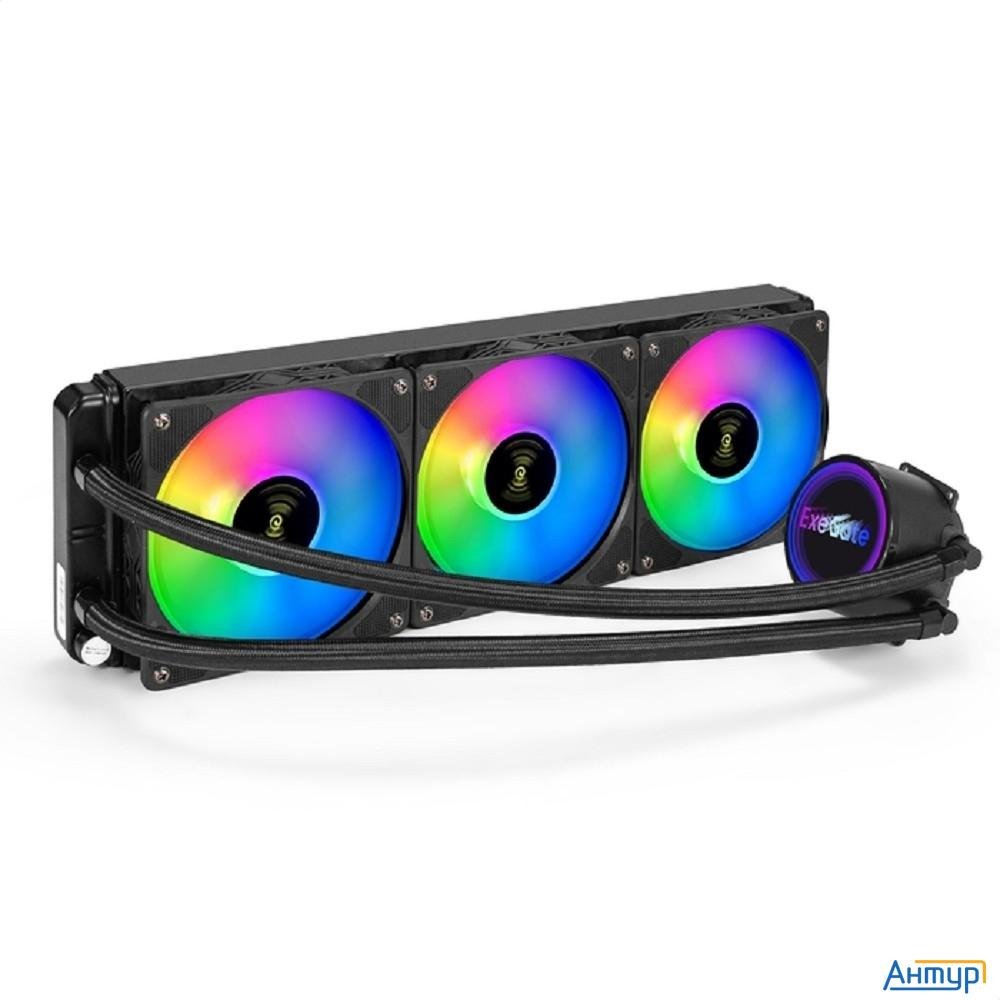 Exegate Ex297325rus Комплект водяного охлаждения Blackwater-360.pwm.rgb (rgb подсветка, Lga2066/2011