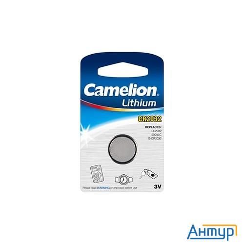 Camelion Cr2032 Bl-1 (cr2032-bp1, батарейка литиевая,3v) (1 шт. в уп-ке)