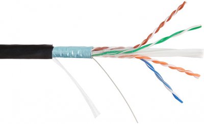5bites Кабель Fs6570-305ape Ftp / Solid / 6cat / Ccag / Pe / Black / Outdoor / Drum / 305m
