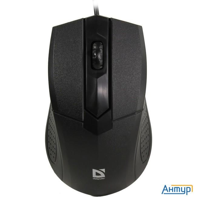 Defender Optimum Mb-270 черный [52270] (Проводная оптическая мышь, 3 кнопки,1000 Dpi)
