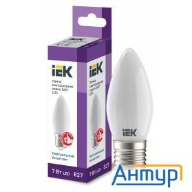 Iek Llf-c35-7-230-40-e27-fr Лампа Led C35 свеча матов. 7Вт 230В 4000К E27 серия 360°