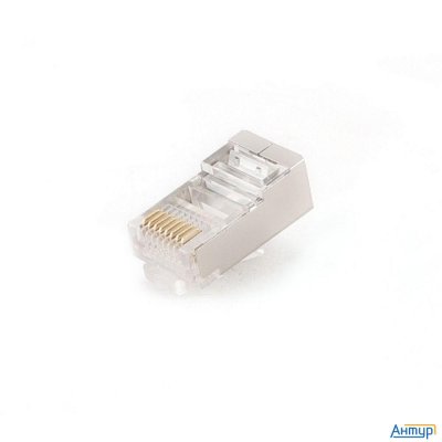 Gembird Вилка Rj-45 (8p8c) универсальная кат.5e экранированная, контакты 30 микродюймов" (10 шт.) (p