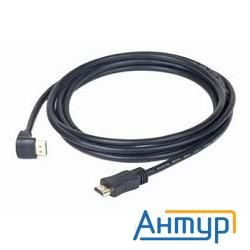 Hdmi Кабель Gembird, 3.0м, V1.4, 19m/19m, угл. раз.,черный, позол.раз., экран, пакет [cc-hdmi490-10]
