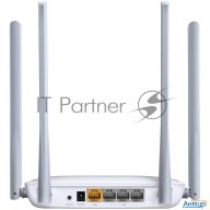 Беспроводный маршрутизатор Mercusys Mw325r, 300Мбит/с,  4 порта 100 Мбит/с, 4 фиксированных антенны
