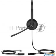 Гарнитура Yealink Yhs34 Dual Дуо, Проводная, Hd звук, Qd, Rj9, шт