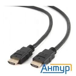 Hdmi Кабель Gembird/cablexpert, 0.5м, V1.4, 19m/19m, черный, позол.разъемы, экран(cc-hdmi4-0.5m)