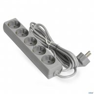 Сетевой фильтр Exegate Ex285826rus  Ece-5-5g (5 евророзетки с заземлением, 5м, серый)