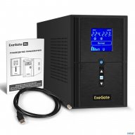 ИБП (инвертор, синус, для котла) Exegate Sinetower Sn-1000.lcd.avr.2sh.1c13.usb <1000va/800w, чистая