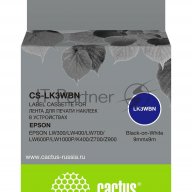 Картридж ленточный Cactus Cs-lk3wbn черный, 9мм, 9м для Epson Lw300/lw400/lw700/lw600p/lw1000p/k400/