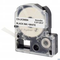 Картридж ленточный Cactus Cs-lk3wbn черный, 9мм, 9м для Epson Lw300/lw400/lw700/lw600p/lw1000p/k400/