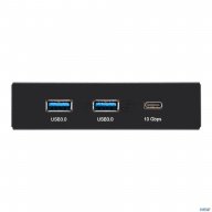 Планка Usb на переднюю панель Exegate U3h-616, 3,5", 2*usb3.0+1*typec, черная, металл, подсоединение