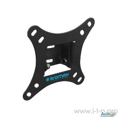 Kromax Vega-6 New Black, наст. для Tv 15"-32", Max 20 кг, 1 ст св., нак. +5° -15°, от ст. 30 мм, Max