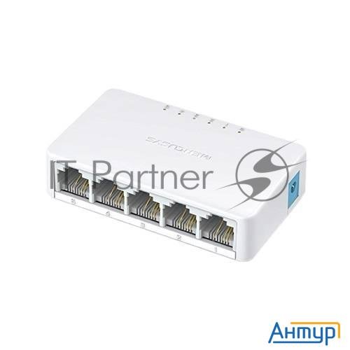 Коммутатор Mercusys Ms105, 5 портов Ethernet 100 Мбит/с