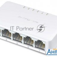 Коммутатор Mercusys Ms105, 5 портов Ethernet 100 Мбит/с