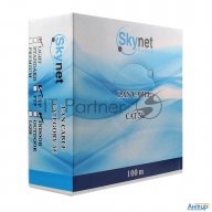 Кабель Skynet Light Utp Indoor 2x2x0,46, медный, Fluke Test, кат.5e, однож., 100 м, Box, серый