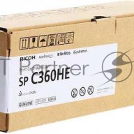 Ricoh 408185 Принт-картридж Sp C360he голубой (sp C360dnw/sp C360snw/sp C360sfnw/sp C361sfnw, (6000