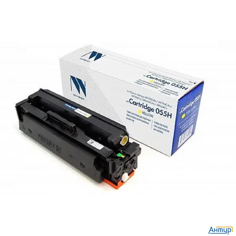 Тонер-картридж Nvp совместимый Nv-055h Yellow для Canon I-sensys Mf742cdw/mf744cdw/mf746cx/lbp663cdw