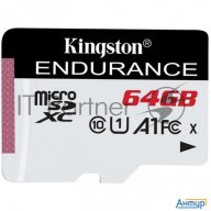 Флеш карта Microsd 64gb Kingston MicrosdНc Class 10 A1 Uhs-i Endurance 95r/30w  Card Only
