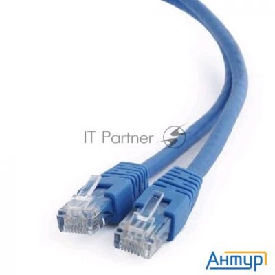 Патч-корд Utp Cablexpert кат.6, 0.5м, литой, многожильный (синий)