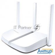 Маршрутизатор Mercusys Mw305r Wi-fi роутер 300 Мбит/с 2,4 ГГц, 1 порт Wan 10/100 Мбит/с + 4 порта La