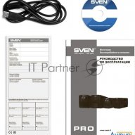 Источник бесперебойного питания Ups Sven Pro 1500 (1000 Wa, Lcd, Usb, Rg-45, 3 евро розетки )