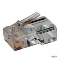 Коннектор Lan Rj-45 (8p8c), категория 5e. В упаковке 100 шт.
