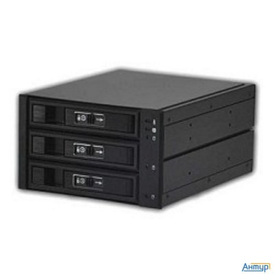 Procase L3-203-sata3-bk {hot-swap корзина 3 Sata3/sas 6gb, черный, с замком, Hotswap Aluminium Mobie
