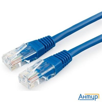 Cablexpert Патч-корд медный Utp Pp10-1m/b кат.5, 1м, литой, многожильный (синий)