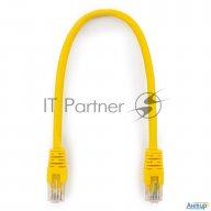 Патч-корд Utp Cablexpert кат.6, 0.25м, литой, многожильный (жёлтый)