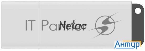 Флеш Диск Netac U185 64gb  Nt03u185n 064g 20wh , Usb2.0, с колпачком, пластиковая белая