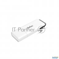 Флеш Диск Netac U185 64gb  Nt03u185n 064g 20wh , Usb2.0, с колпачком, пластиковая белая
