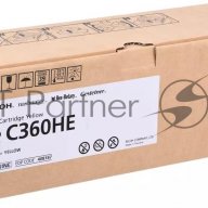 Ricoh 408187 Принт-картридж Sp C360he желтый (sp C360dnw/sp C360snw/sp C360sfnw/sp C361sfnw, (6000 с