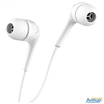 Hoco M40/ Наушники + микрофон/ Многофункциональная кнопка/ 1.2м/ 3.5 Mm Jack/ White