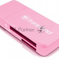 Считыватель карты памяти Transcend All In1 Multi Card Reader, Pink